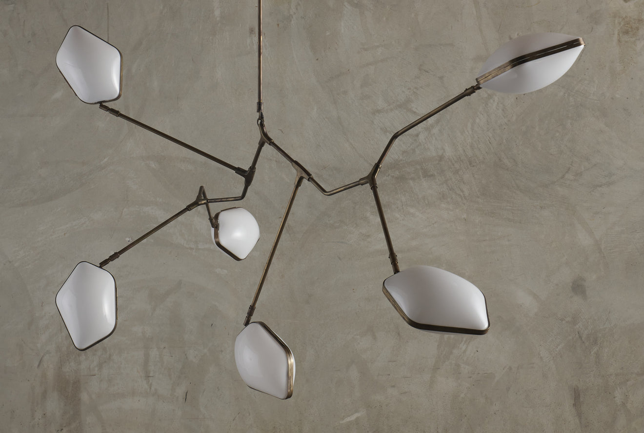 OPALINE BRASS FIXTURE BY THIERRY JEANNOT