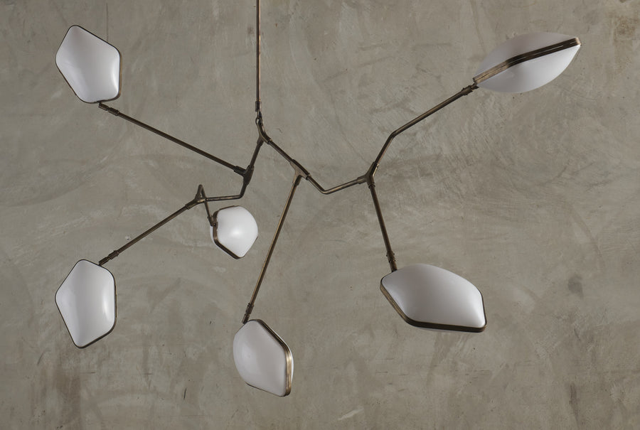 OPALINE BRASS FIXTURE BY THIERRY JEANNOT