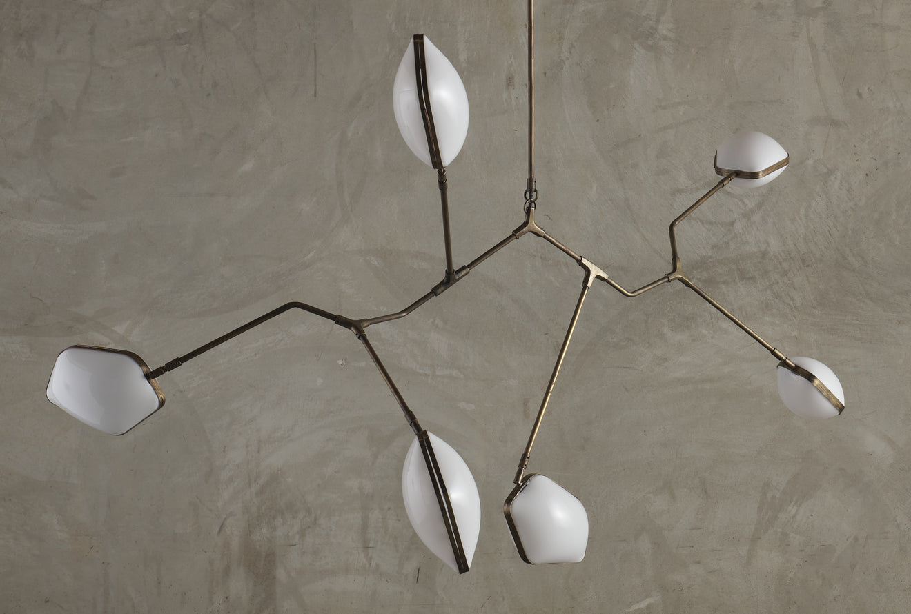 OPALINE BRASS FIXTURE BY THIERRY JEANNOT