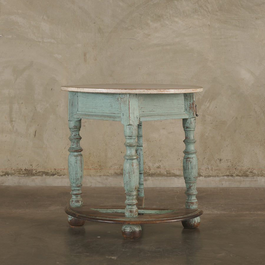 PAINTED TOP DROP LEAF TABLE