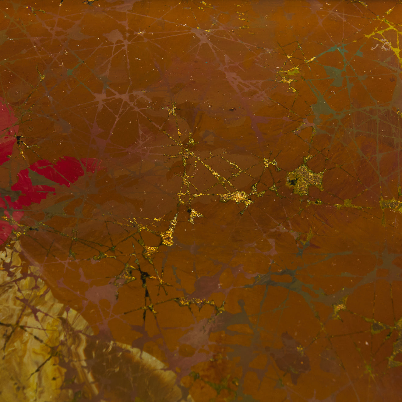 PAIR OF DUILIO (DUBE) BARNABE FOR FONTANA ARTE REVERSE PAINTED GLASS TABLES