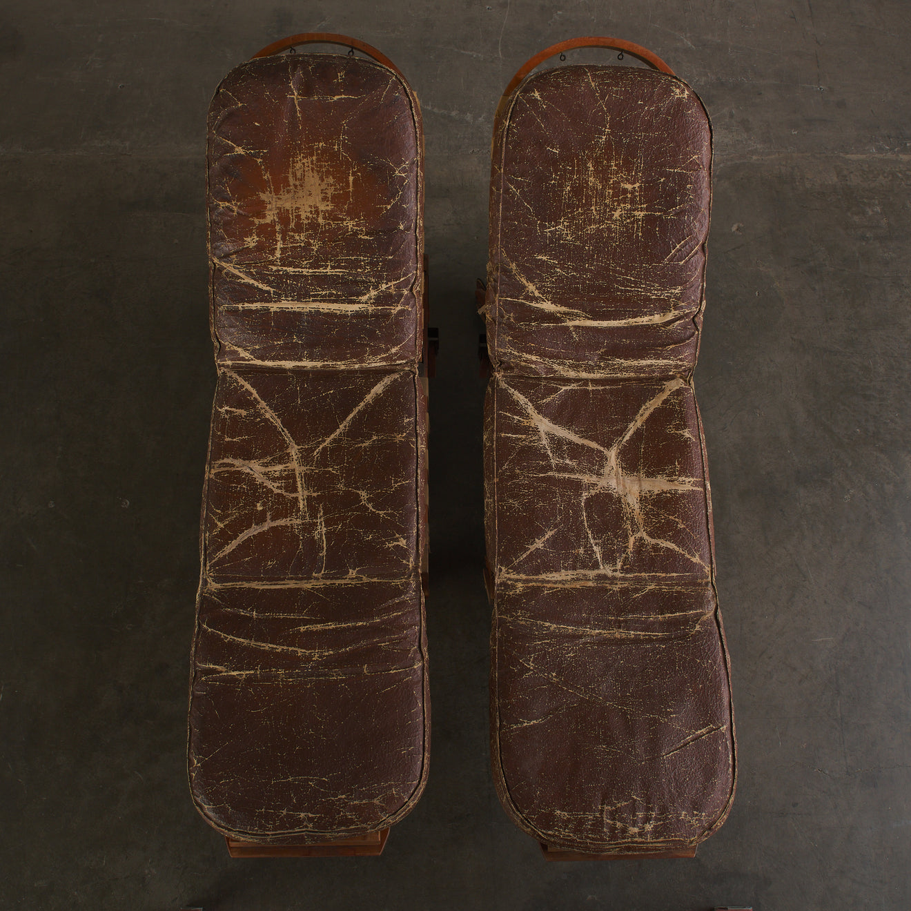 PAIR OF FRENCH ADJUSTABLE LOUNGES