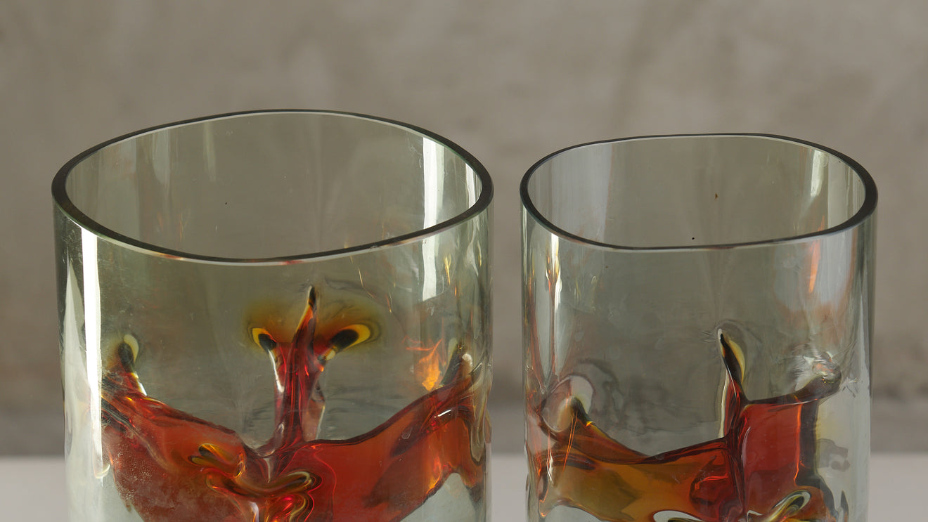 PAIR OF MURANO VASES