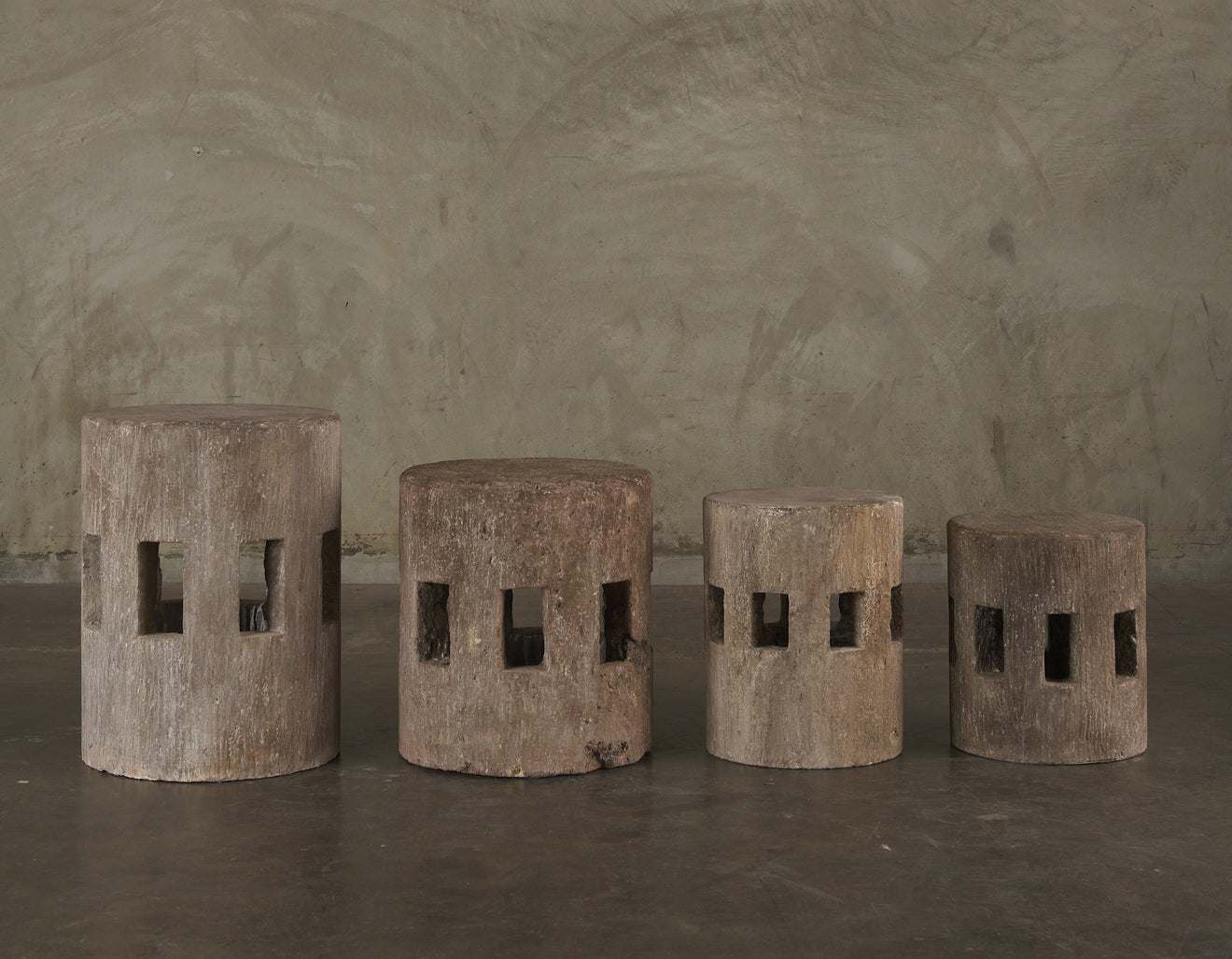 PAIR OF PERFORATED CANTERA DRUMS, X-LARGE