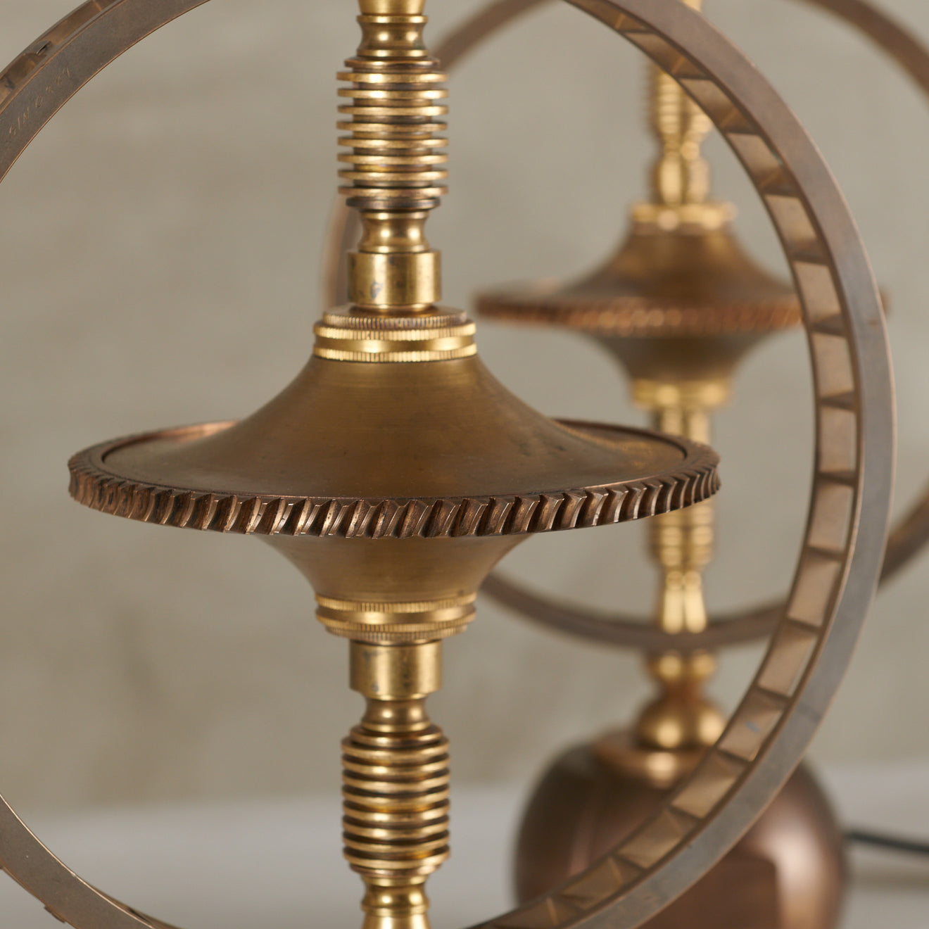 PAIR OF TOUPIE ENCAGEE LAMPS BY GIANNI VALLINO