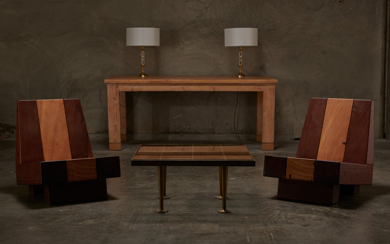 PAIR OF TOUPIE ENCAGEE LAMPS BY GIANNI VALLINO