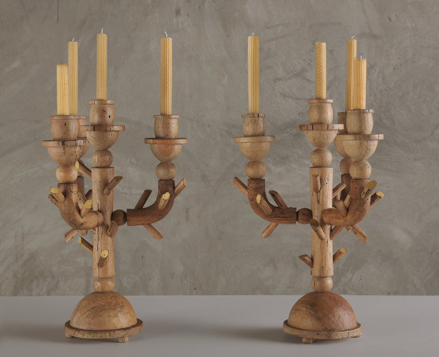 PAIR OF MYSTRAS CANDELABRA
