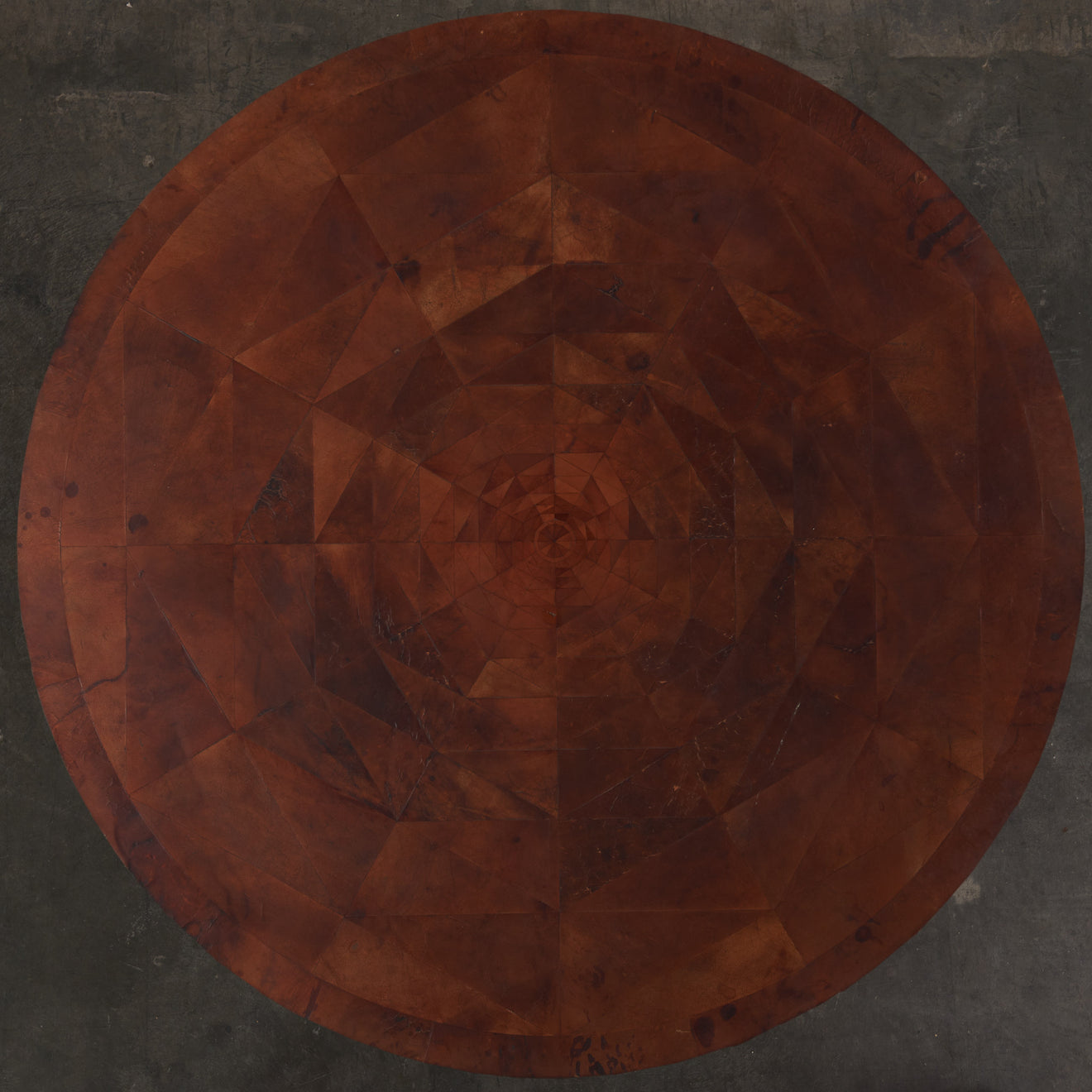 PANI LEATHER TOP CENTER TABLE