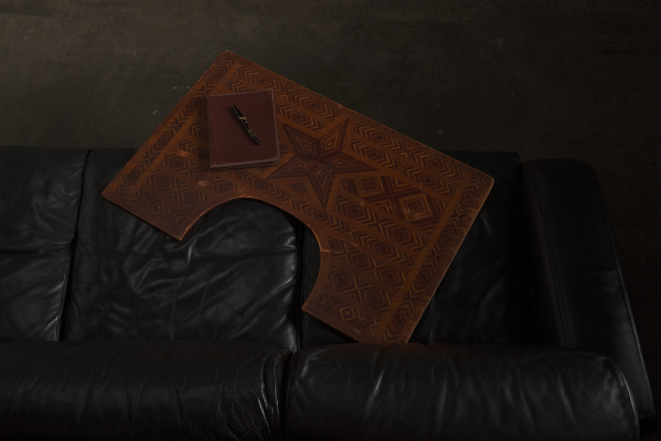 PARQUETRY LAP DESK/GAME TABLE