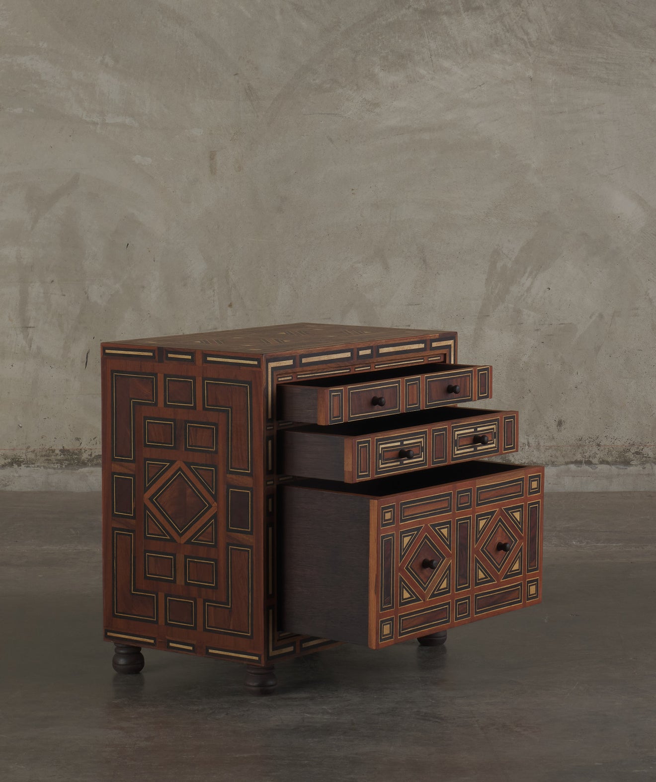 MARQUETRY NIGHTSTAND(S) BY ERNESTO VELAZQUEZ