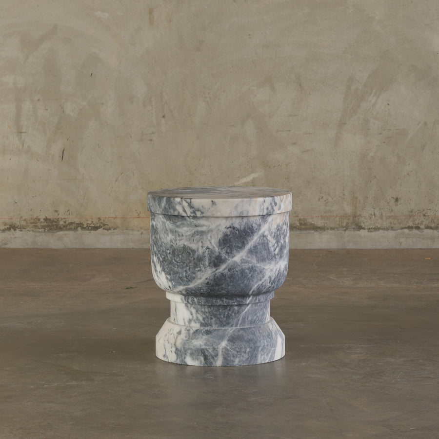 GARDEN MARBLE STOOL