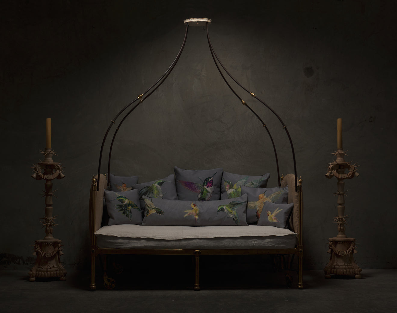 ALEXANDER MCQUEEN AUBUSSON HUMMINGBIRD PILLOW(S), SML