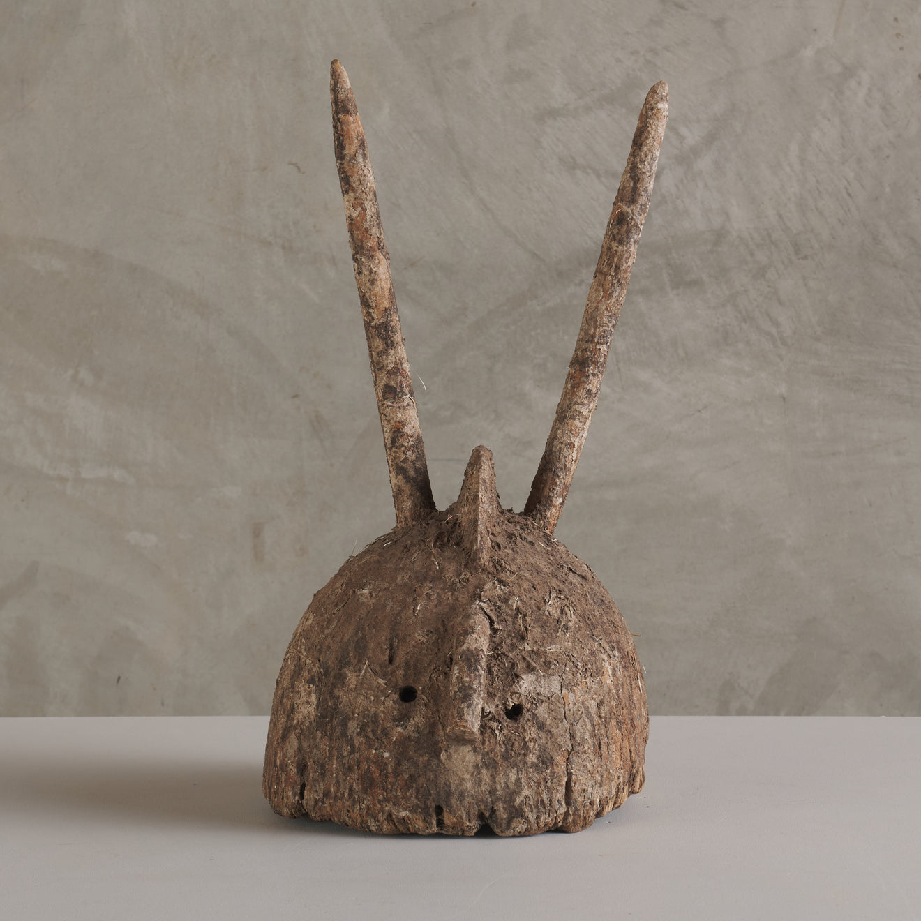 RARE HORNED AFRICAN BANANA HELMET MASK