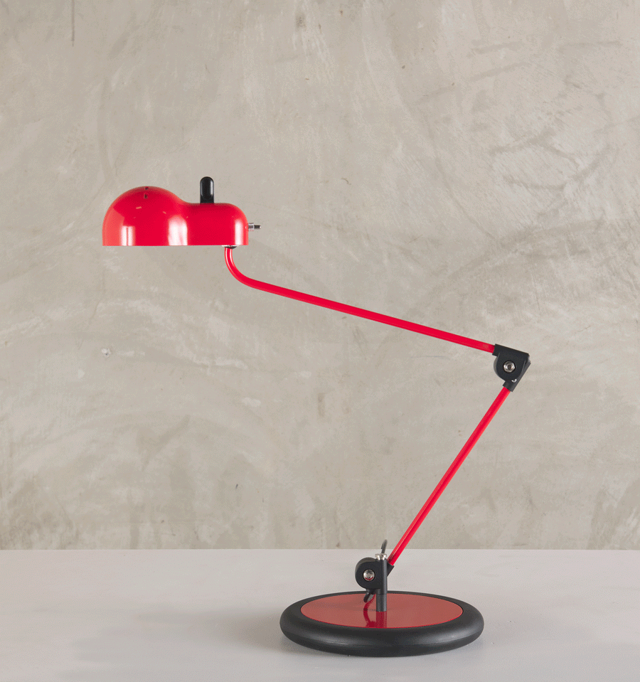 JOE COLOMBO FOR STILNOVO ARTICULATED TABLE LAMP, 1970