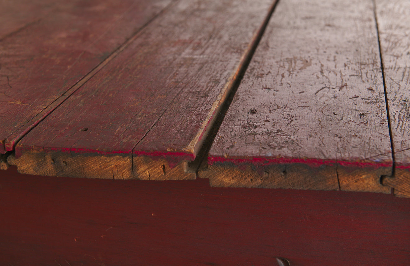 RUSTIC PAINTED TABLE FROM UPSTATE NEW YORK
