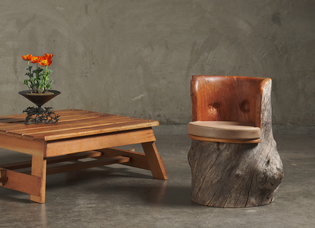 TREE 'KUBBESTOL' BARREL ARMCHAIR, 1970