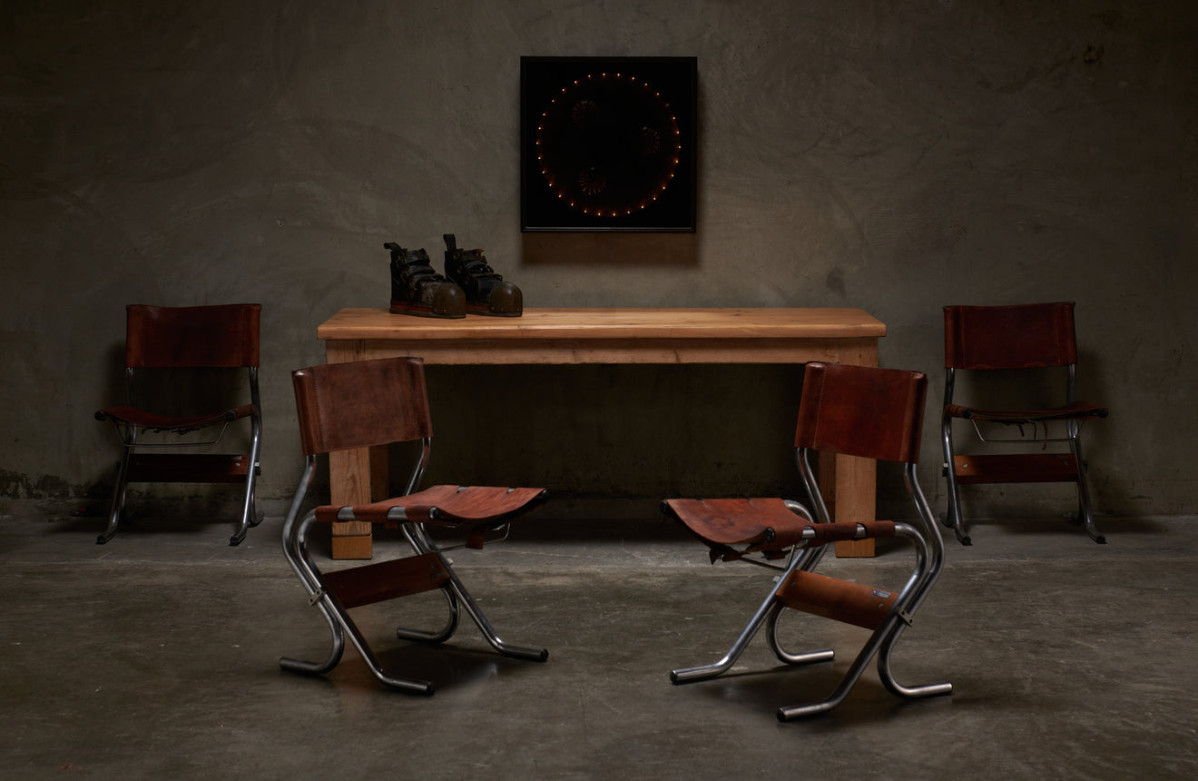 SET OF 4 CHAIRS DESIGNED FOR NATIONAL AUTONOMOUS UNIVERSITY OF MEXICO
