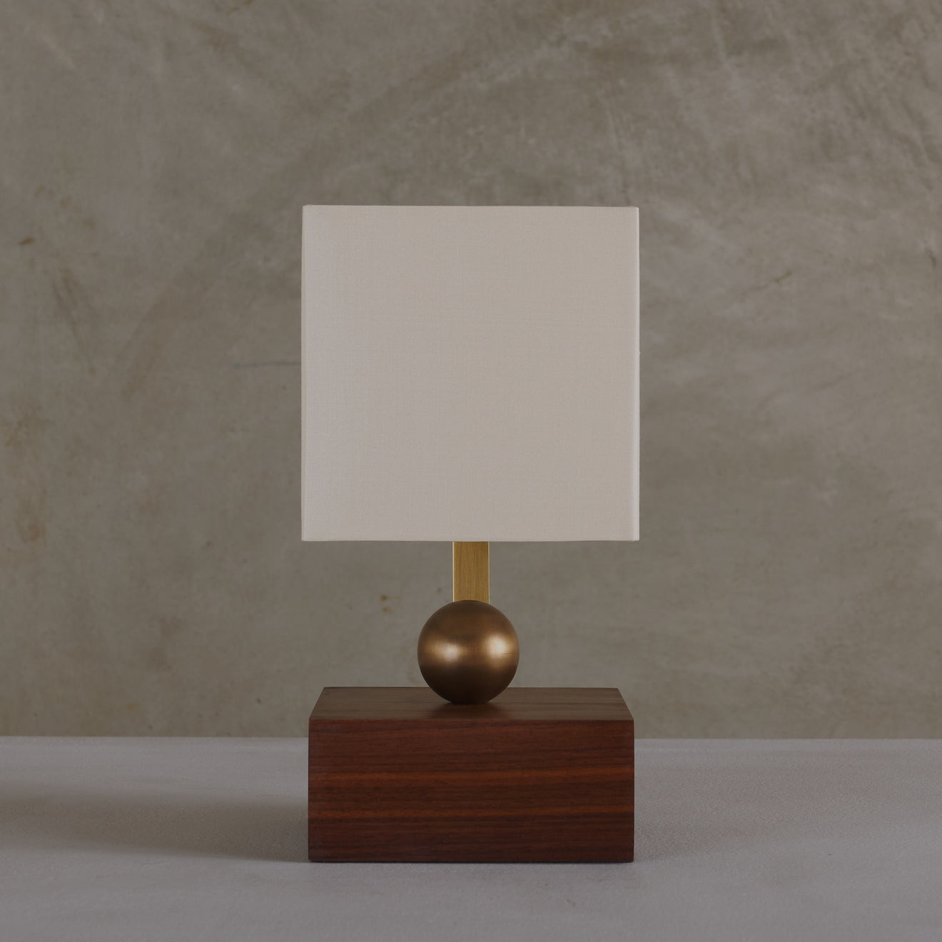 BOUDOIR LAMP, WALNUT