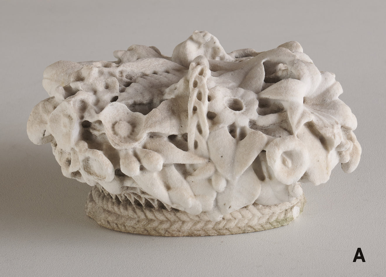 WELL WEATHERED CARVED MARBLE FLOWER ARRANGEMENT(S)
