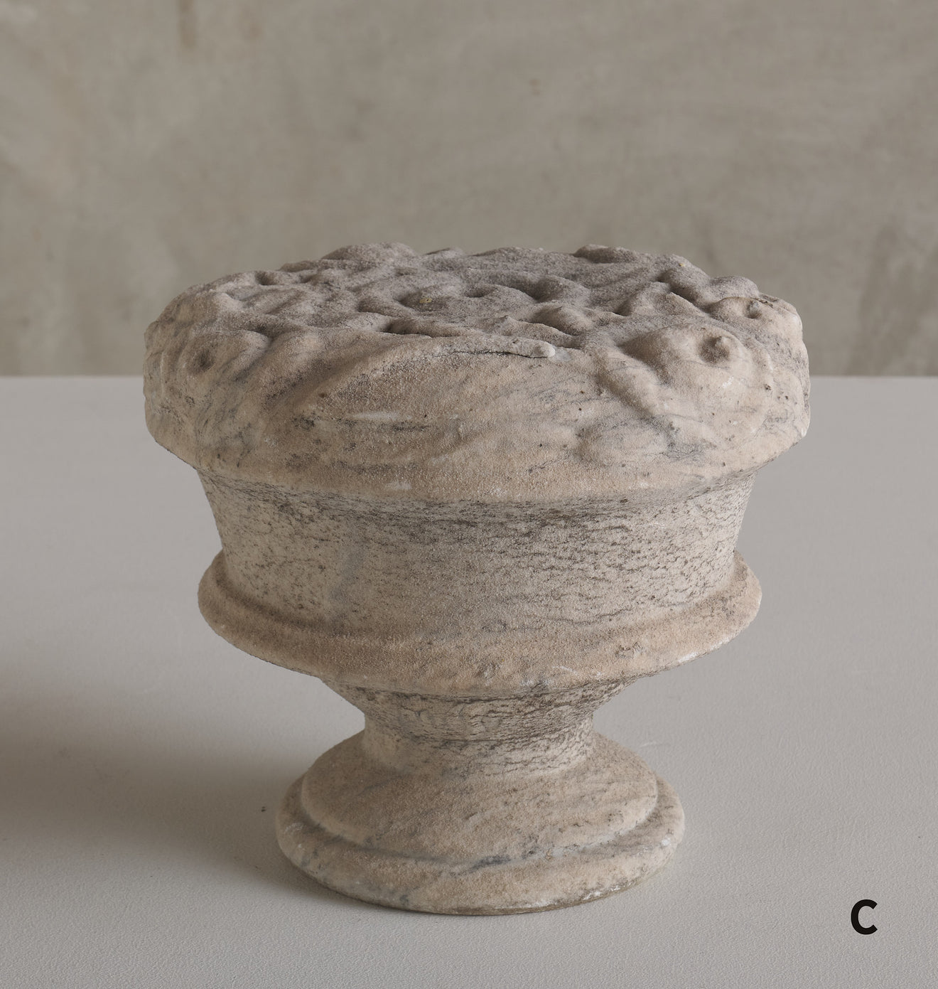 WELL WEATHERED CARVED MARBLE FLOWER ARRANGEMENT(S)
