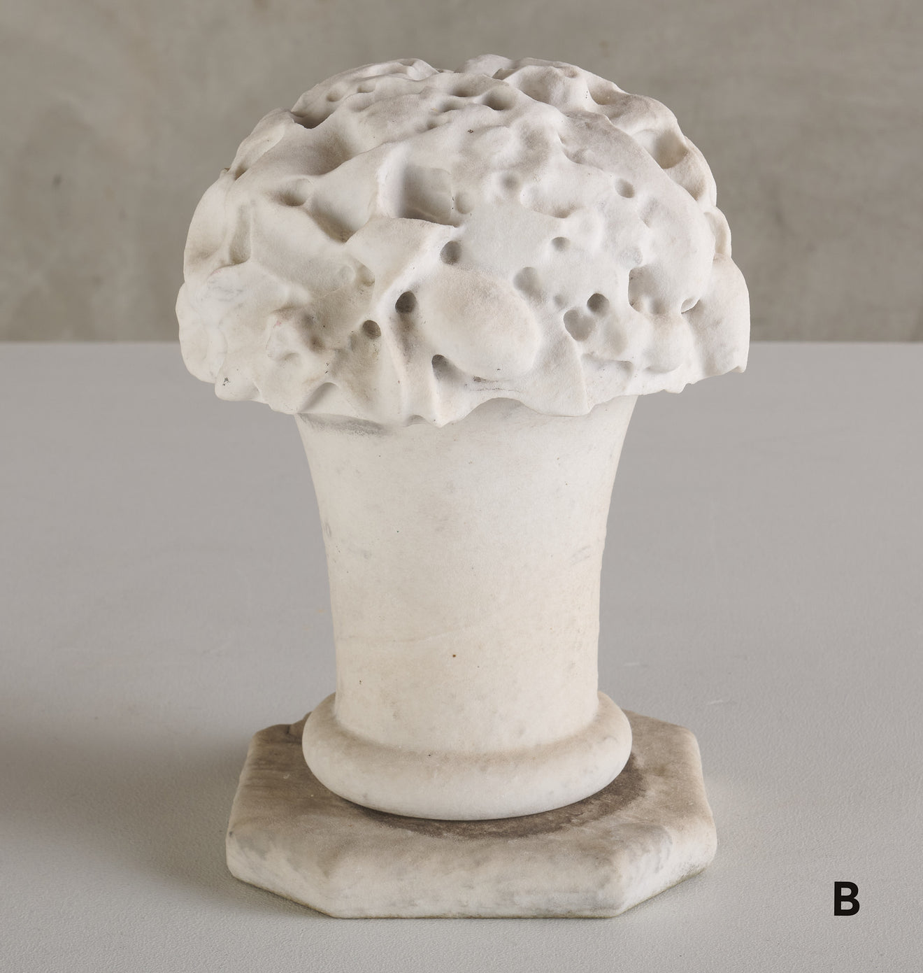 WELL WEATHERED CARVED MARBLE FLOWER ARRANGEMENT(S)
