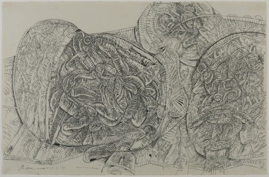 JOSE LUIS CUEVAS (1934-2017) MERCADO DE CARNE EN HAMBURGO II