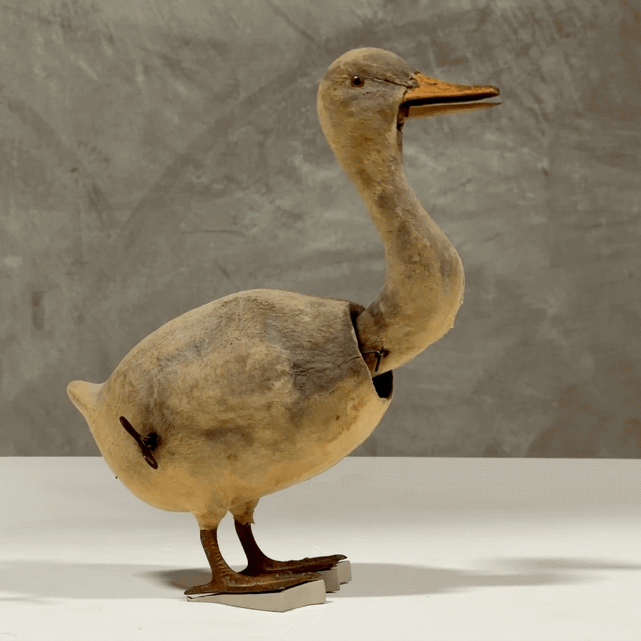 CLOCK WORK DUCK NODDER, GERMANY, C1890