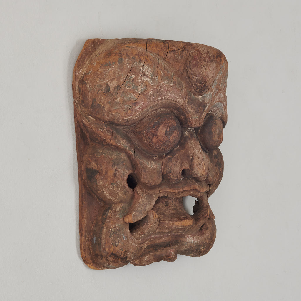 19THCENTURYCHINESEQINGWOODMASK