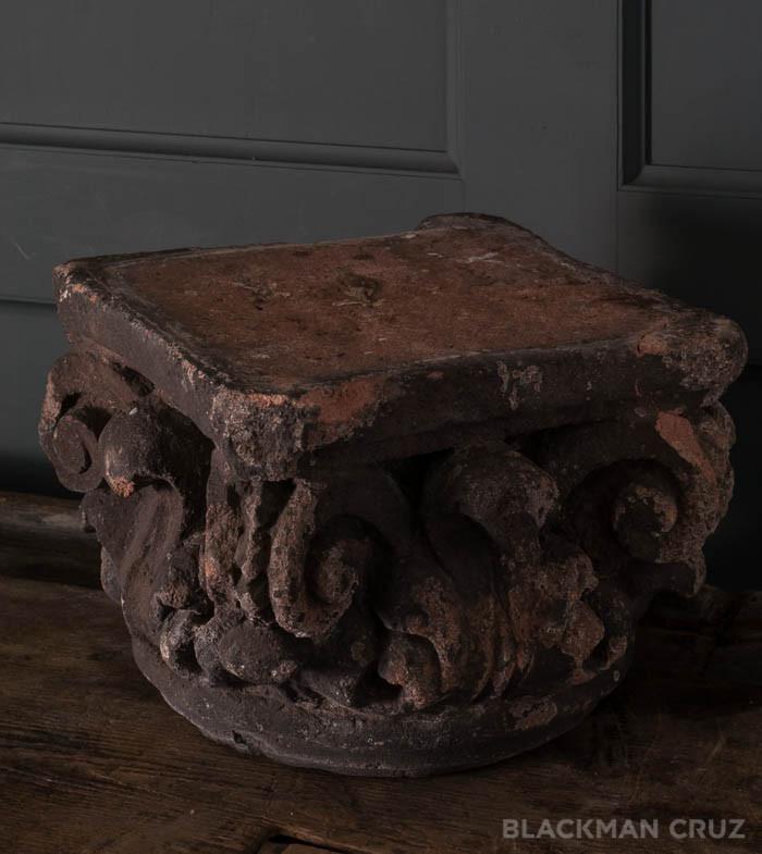 19th Century Terra Cotta Capital