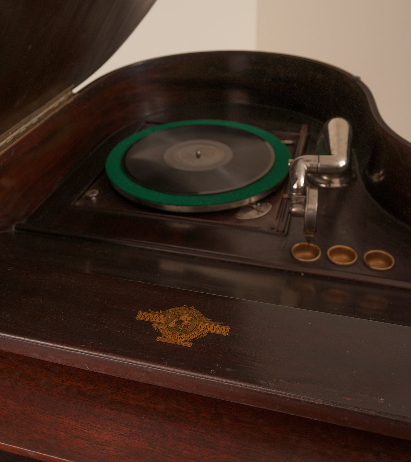 Acoustic Gramaphone (Victrola) in the Shape of a Grand Piano