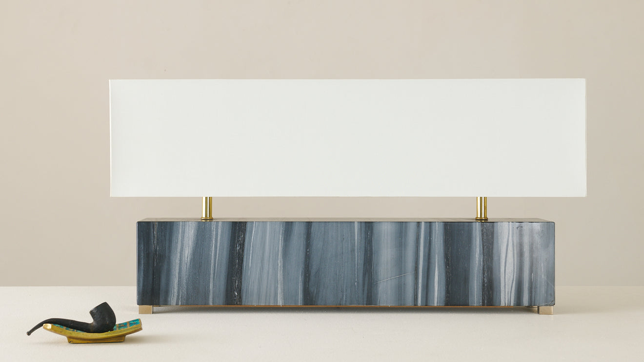 CALACATTA ZEBRINO HORIZONTAL TABLE LAMP
