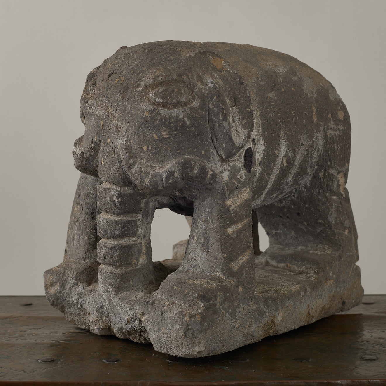 CARVED STONE ELEPHANT