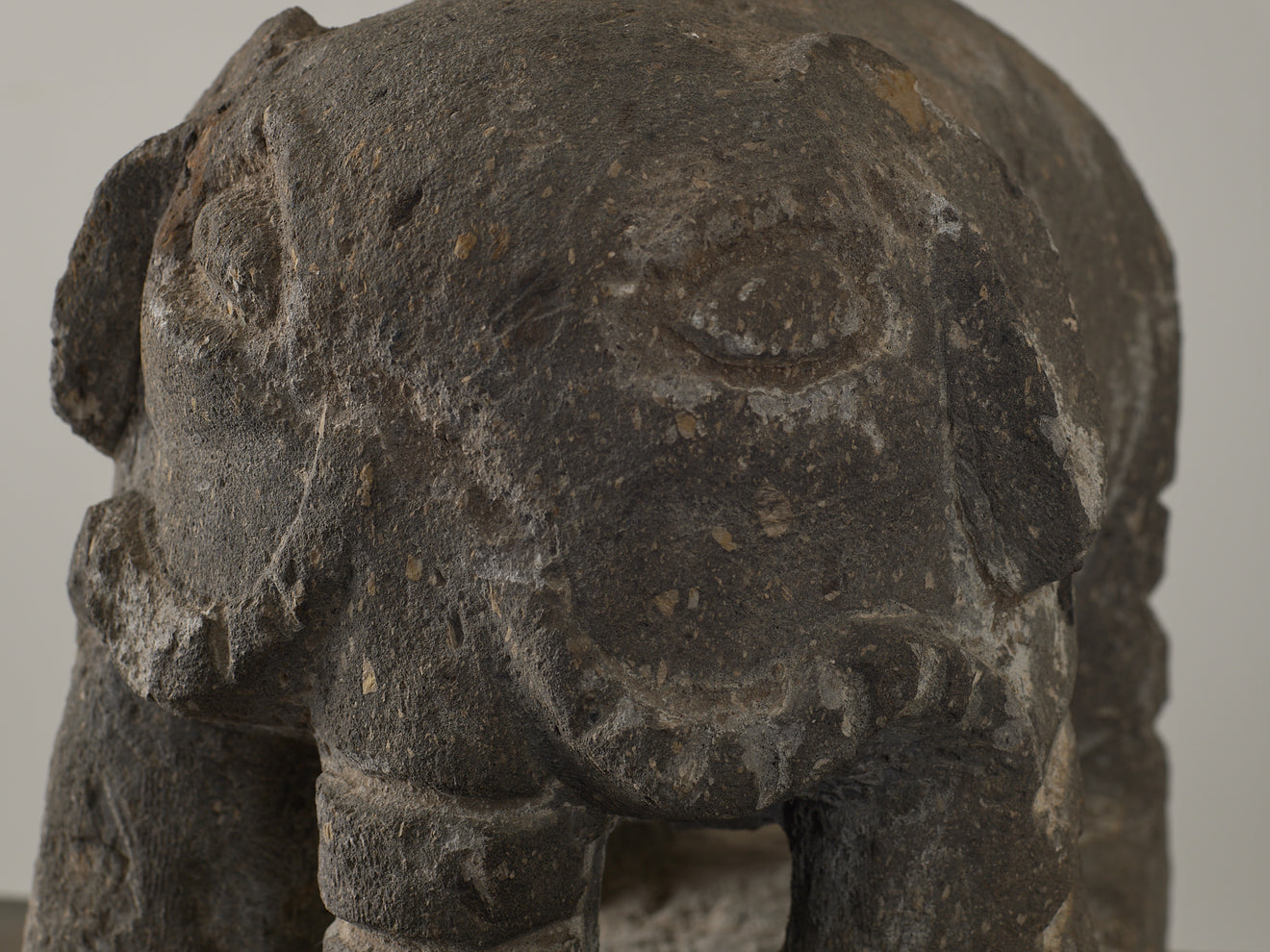 CARVED STONE ELEPHANT