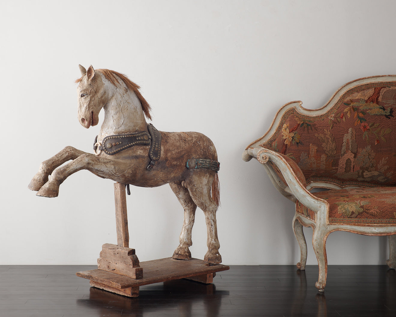 CHURCH FIGURE OF SANTIAGO MATAMOROS UPON HIS STALLION