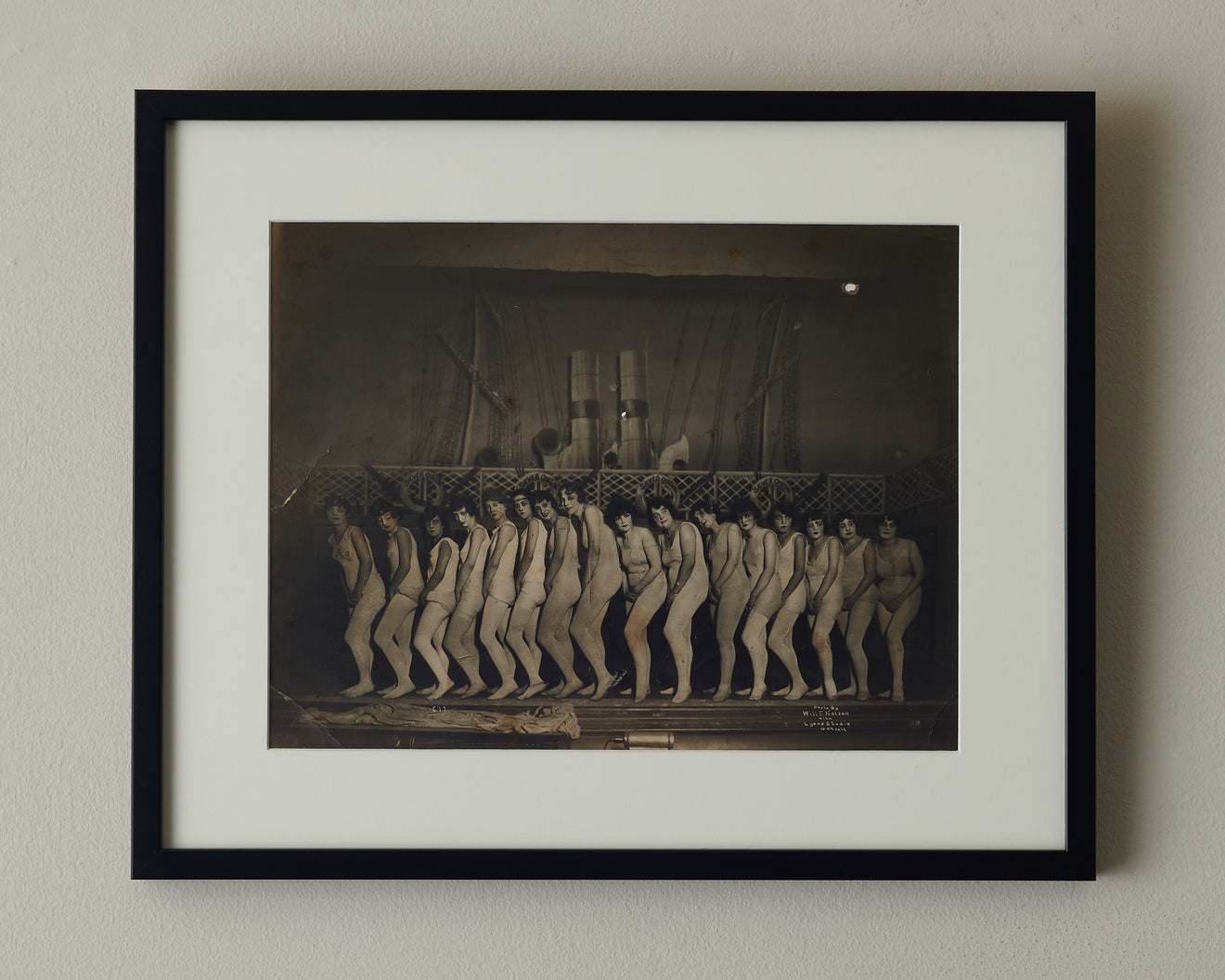 COLLECTION OF 10 BURLESQUE DANCING GIRL PHOTOGRAPHS