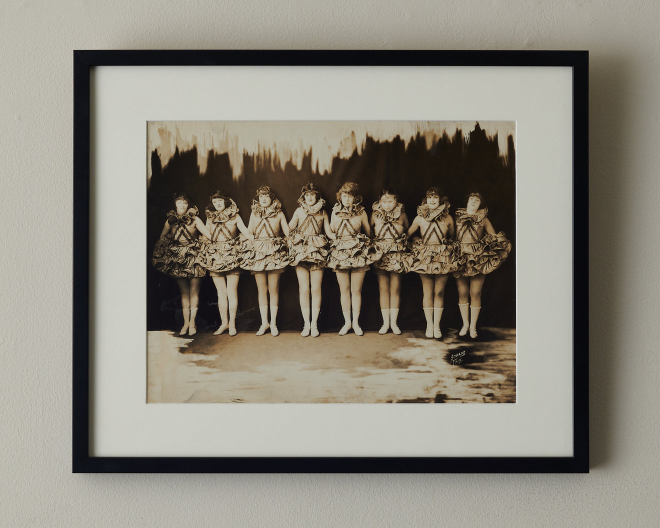 COLLECTION OF 10 BURLESQUE DANCING GIRL PHOTOGRAPHS