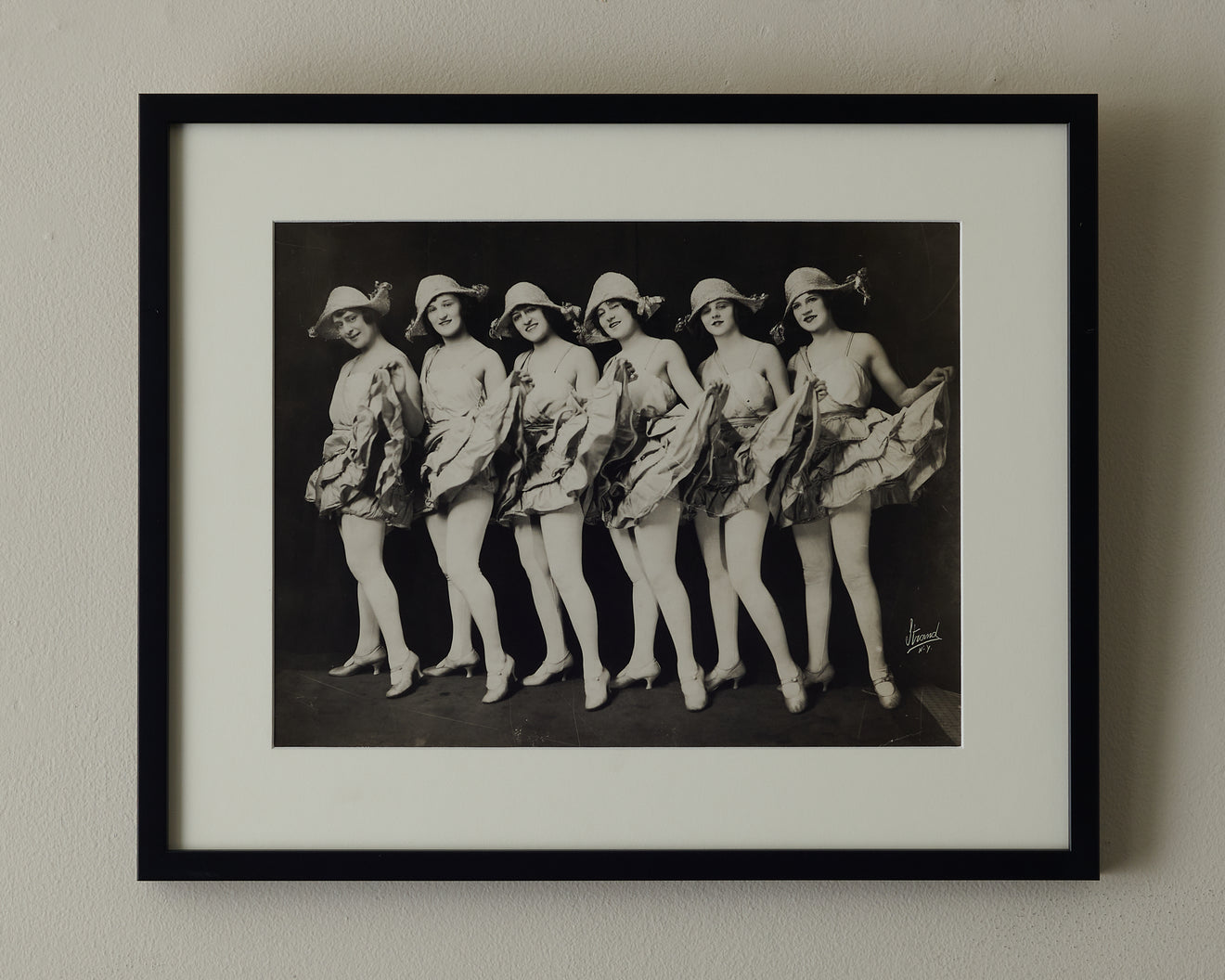 COLLECTION OF 10 BURLESQUE DANCING GIRL PHOTOGRAPHS