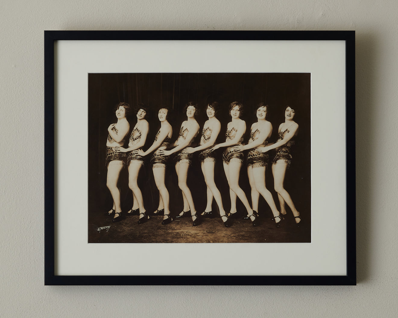COLLECTION OF 10 BURLESQUE DANCING GIRL PHOTOGRAPHS