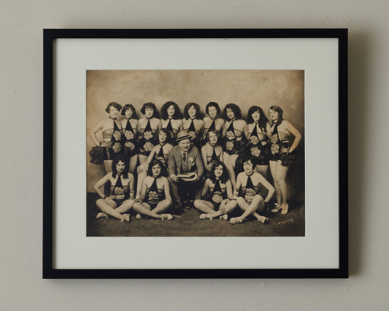COLLECTION OF 10 BURLESQUE DANCING GIRL PHOTOGRAPHS