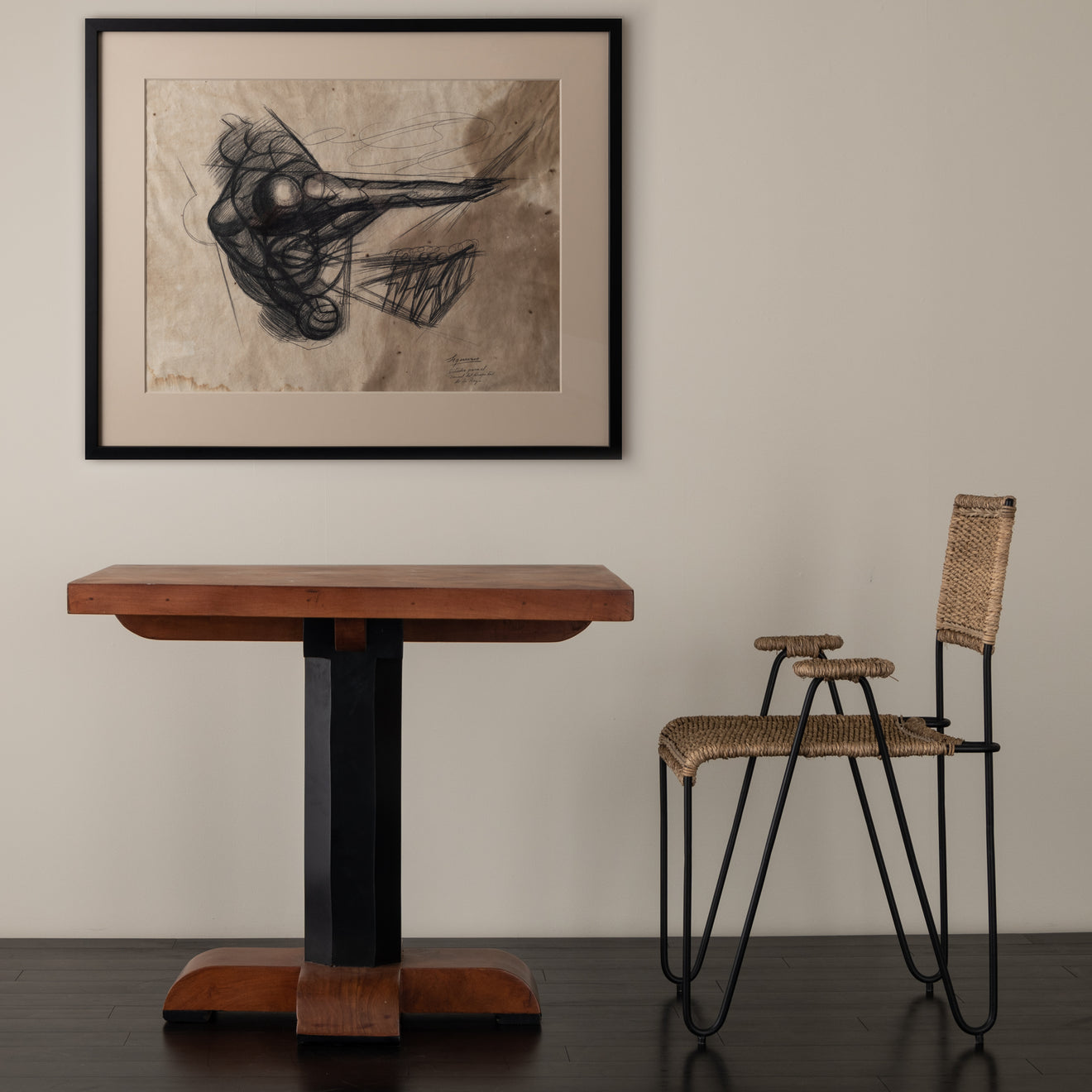 David Alfaro Siqueiros (b.1896- 1974), Signed Sketch