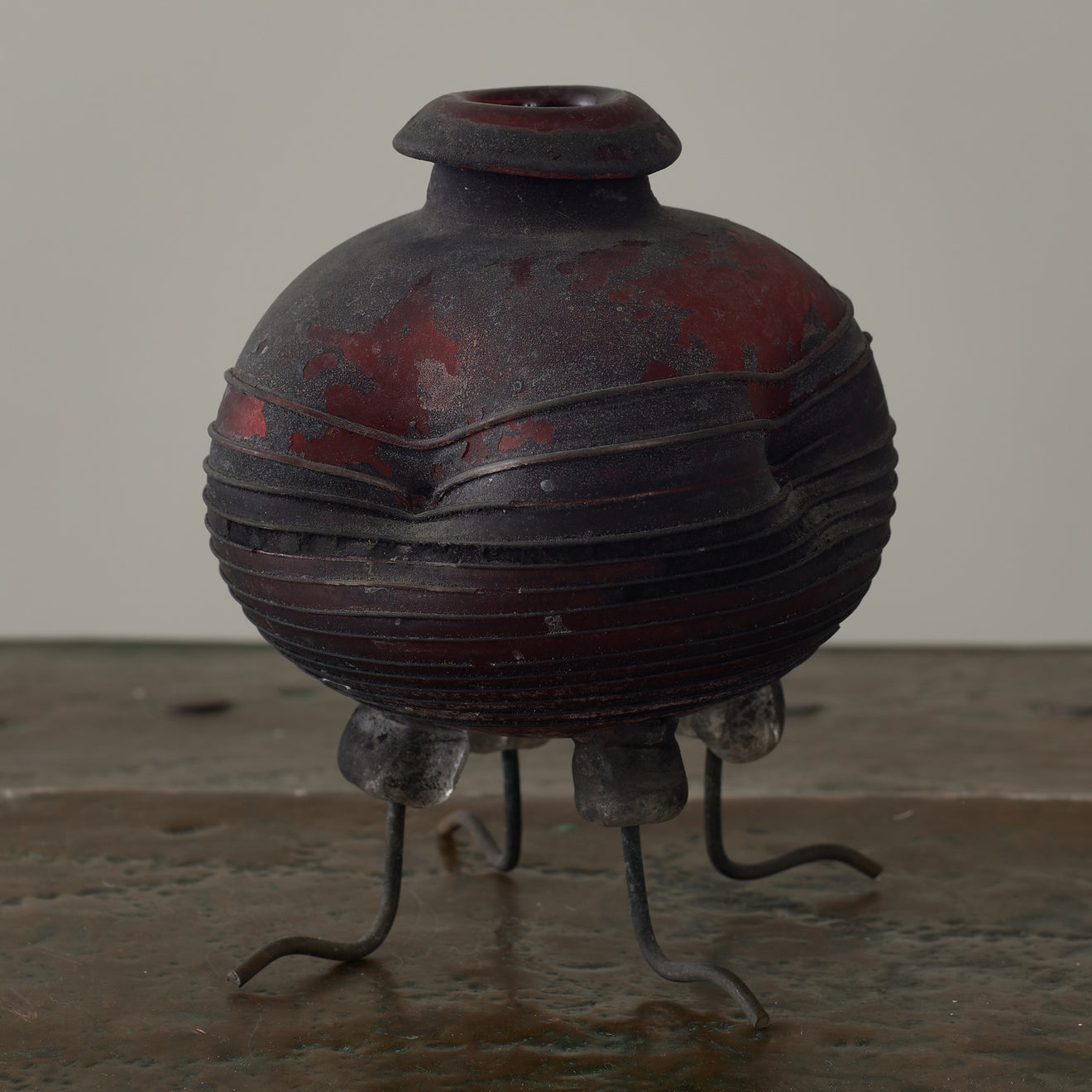 ERMANNO NASON SCAVO GLASS VESSEL FOR CENDESE