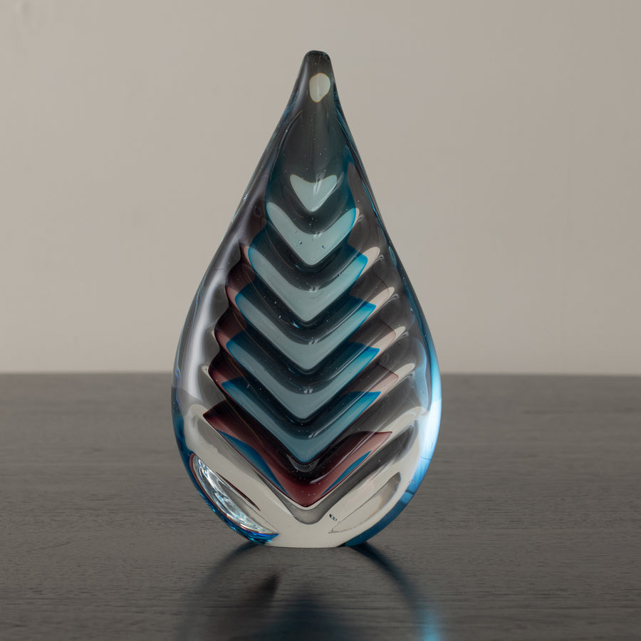 FLAVIO POLI SOMMERSO TEARDROP WITH CHEVRON PATTERN