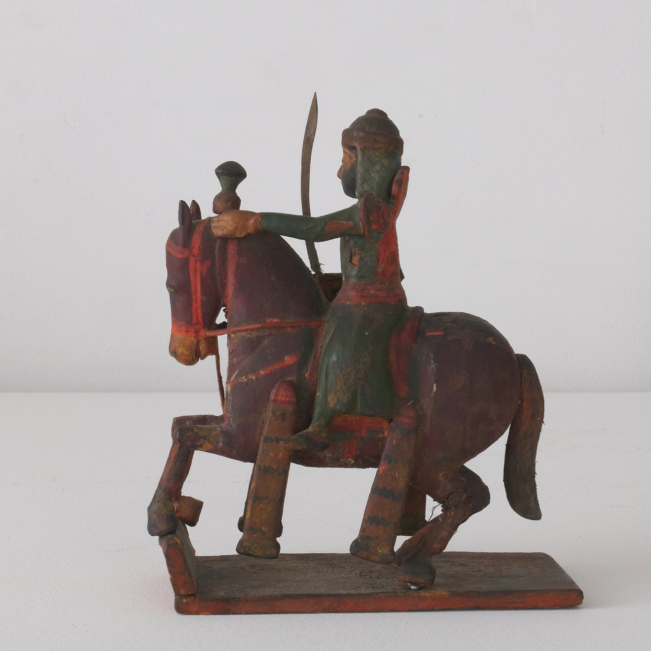 GROUP OF CARVED WOOD DEITY FIGURES