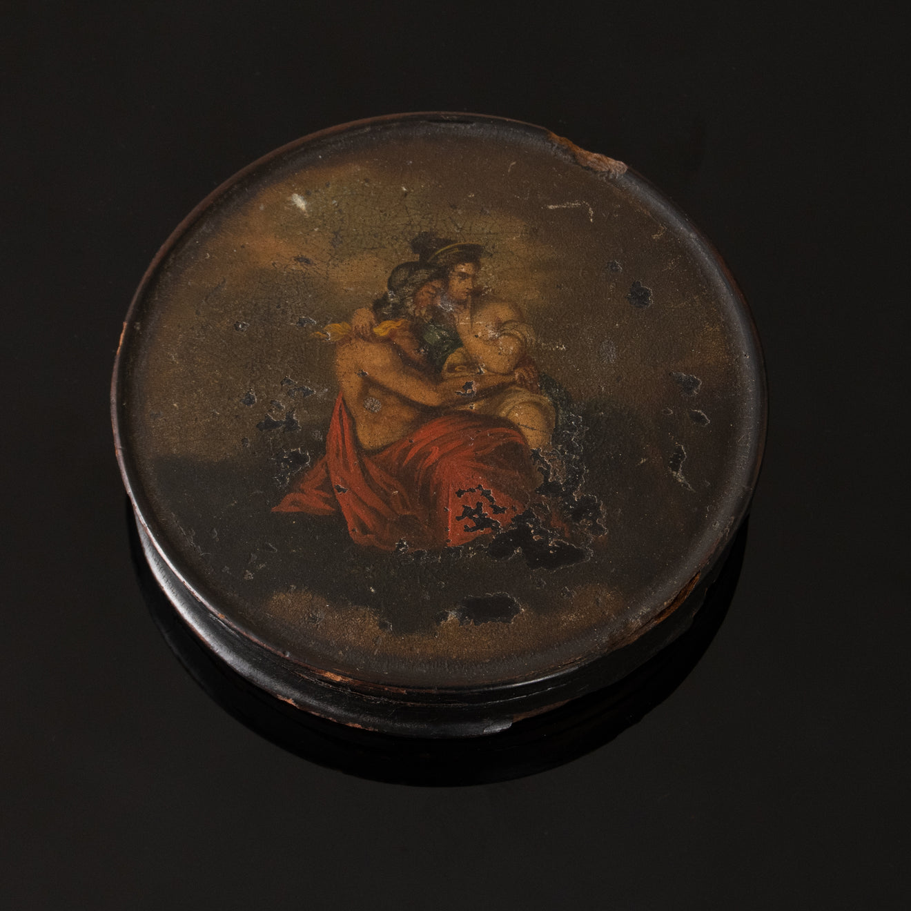HAND PAINTED SNUFF BOX