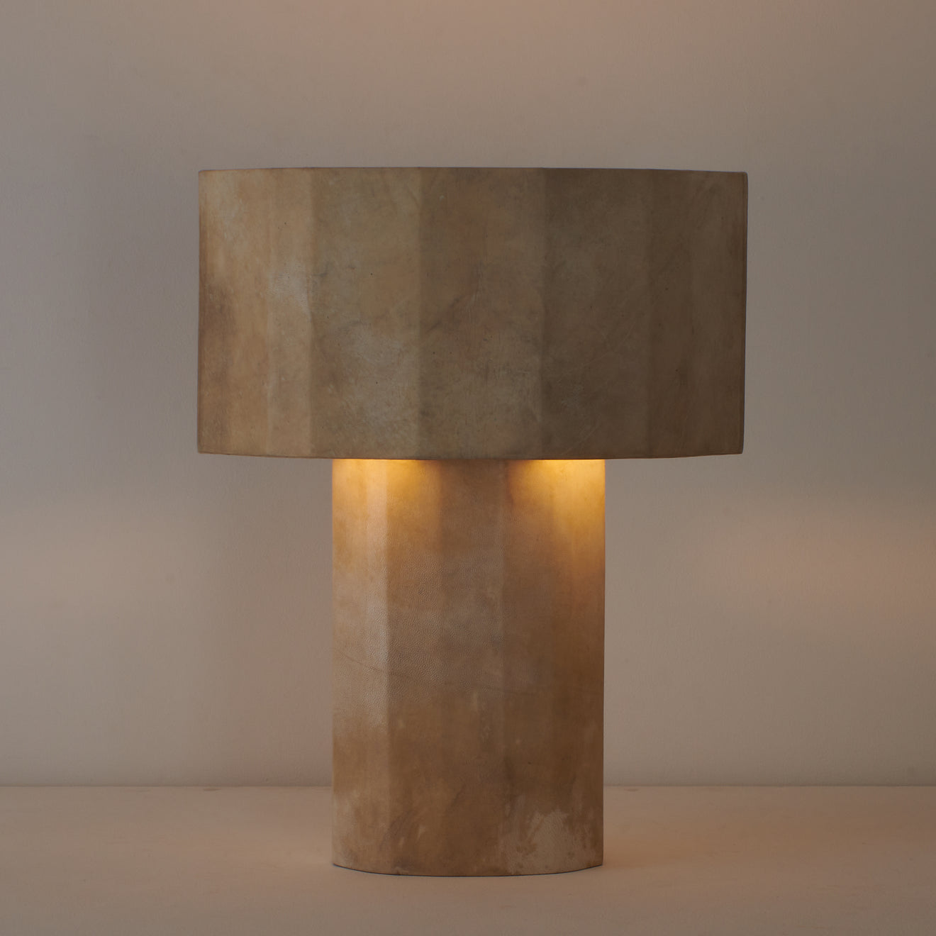 PARCHMENT MERIDA TABLE LAMP, NATURAL