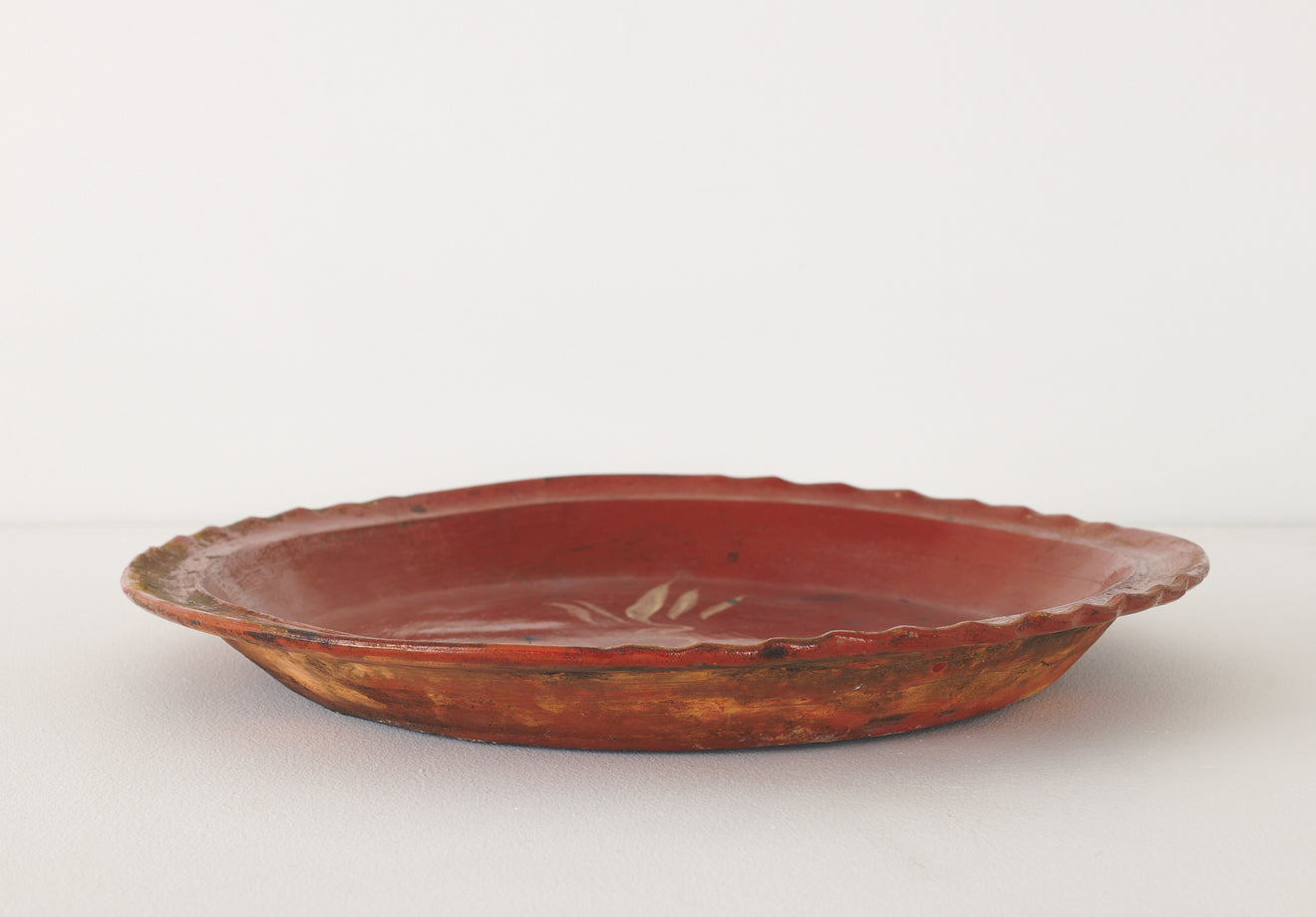 CLAY HAND PAINTED PLATTER