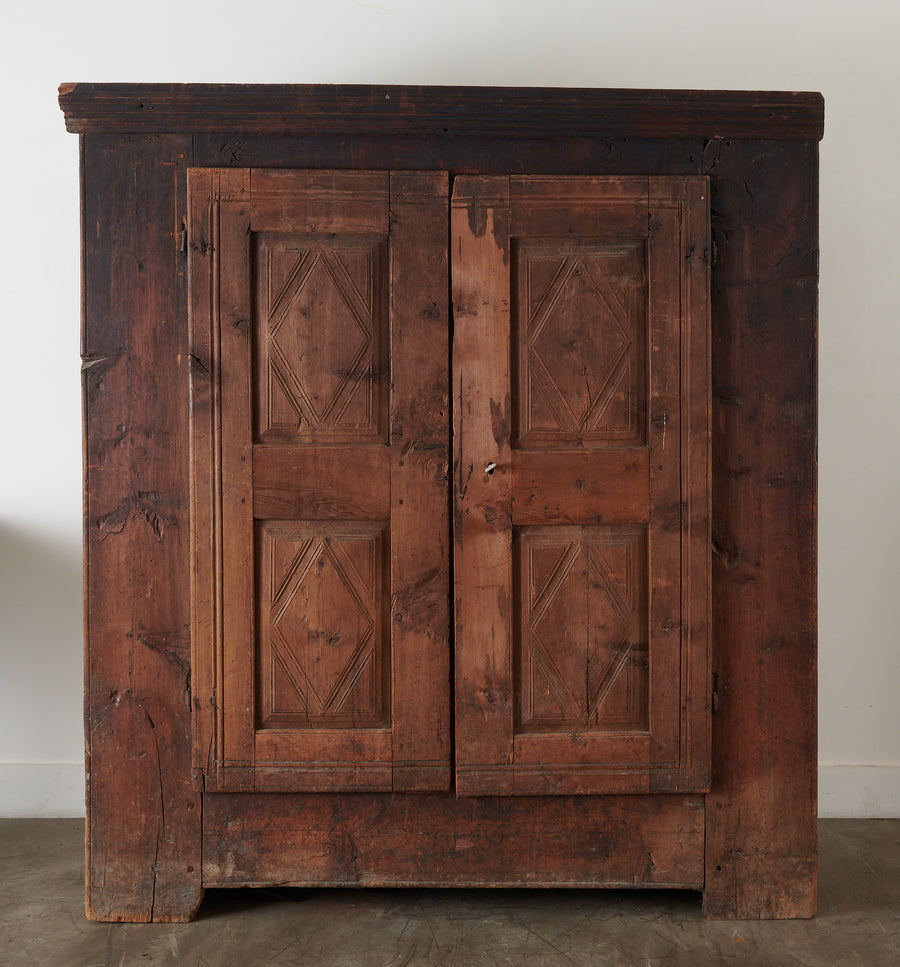MONTAGNARD FRENCH ALPS RUSTIC CABINET