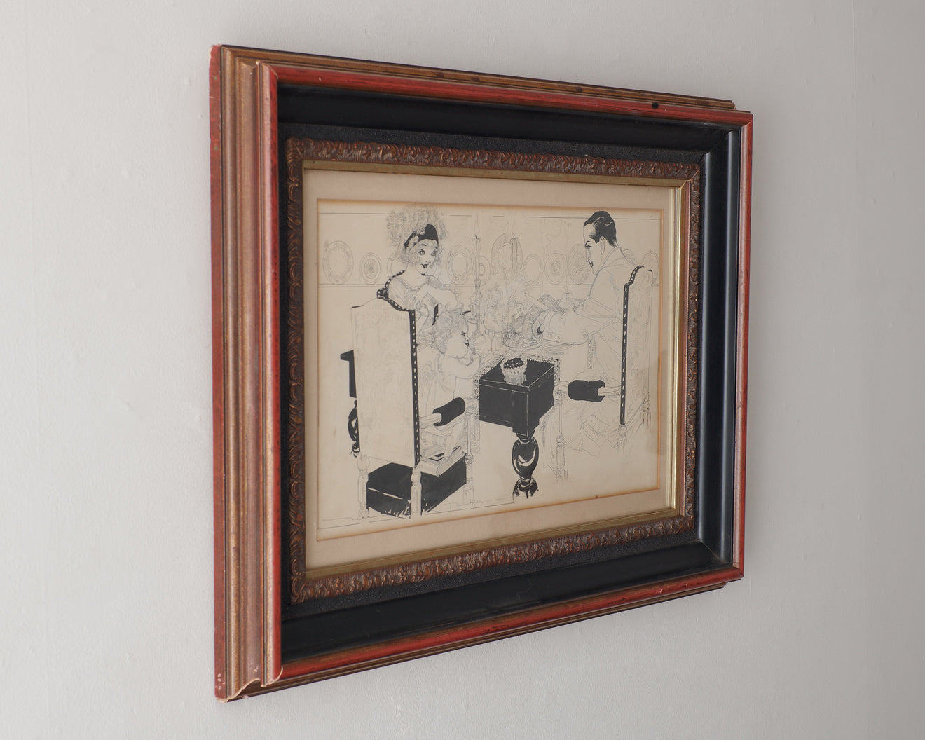 NELL BRINKLEY (1886-1944) PEN AND INK DRAWING, signed