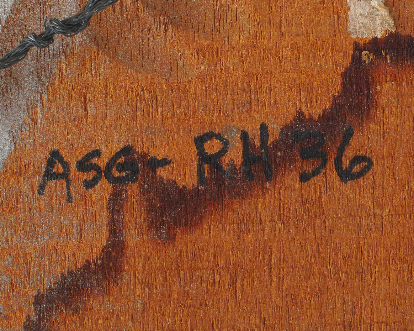 RICHARD HADEN WOOD WASH-PAN: UPSIDE DOWN SCULPTURE