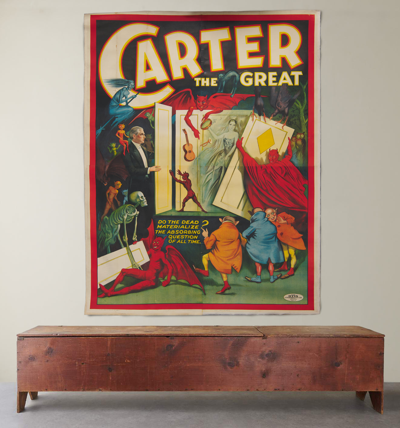 MASSIVE 4 - QUAD CARTER THE GREAT VINTAGE THEATER POSTER